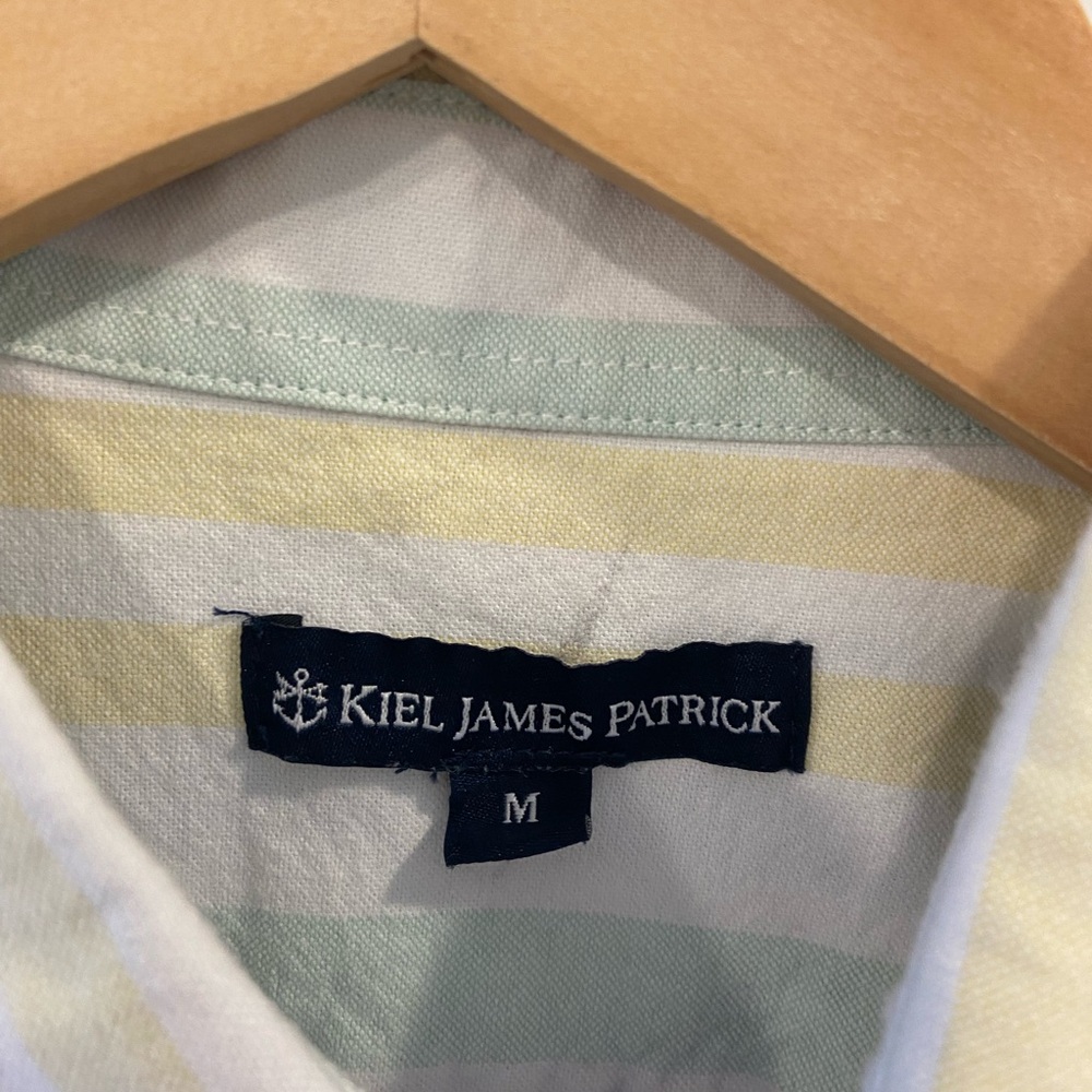 Kiel James Patrick Button Down Pastel Striped Shi… - image 3